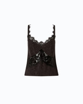 Top lingerie con pizzo - | Pinko