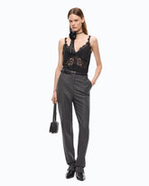 Top lingerie con pizzo - | Pinko
