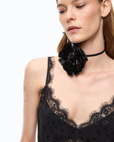 Top lingerie con pizzo - | Pinko