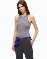 Geripptes Top mit transparentem Logo Love Birds - | Pinko