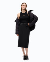Top côtelé avec logo Love Birds transparent - | Pinko