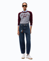 Maglia bicolore con logo Love Birds - | Pinko