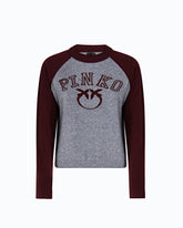 Maglia bicolore con logo Love Birds - | Pinko