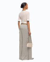 T-shirt a mezze maniche con bordi sfilacciati - | Pinko
