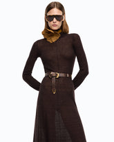Vestito lungo dolcevita in lana merino e alpaca - | Pinko