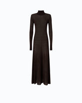 Vestito lungo dolcevita in lana merino e alpaca - | Pinko