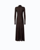 Vestito lungo dolcevita in lana merino e alpaca - | Pinko