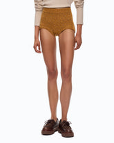 Shorts in misto lana full strass - | Pinko