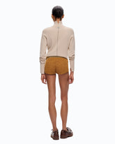 Shorts in misto lana full strass - | Pinko