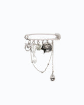 Spilla gioiello con catenine e charm - | Pinko