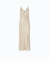 Midi slip dress with removable Love Birds logo - | Pinko