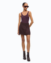 Ribbed merino wool vest top - | Pinko