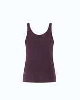 Ribbed merino wool vest top - | Pinko