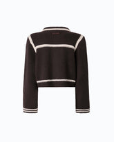 Giacca in lana merino con bordi a contrasto - | Pinko