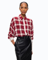 Camicia over con motivo check - | Pinko