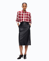 Camicia over con motivo check - | Pinko
