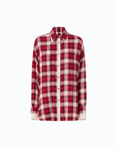 Camicia over con motivo check - | Pinko