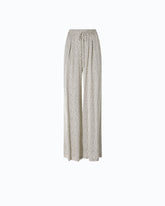 Pantaloni svasati in satin a pois - | Pinko