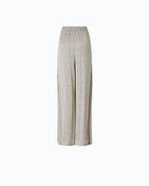 Pantaloni svasati in satin a pois - | Pinko