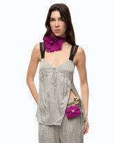 Top lingerie a pois con pizzo - | Pinko