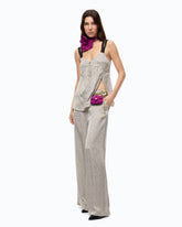 Top lingerie a pois con pizzo - | Pinko