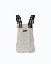 Top lingerie a pois con pizzo - | Pinko