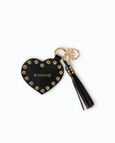 Charm portachiavi con cuore e borchie PINKO - | Pinko