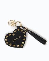 Charm portachiavi con cuore e borchie PINKO - | Pinko