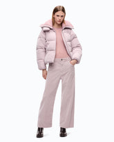 Pantaloni cropped in velluto con cintura in pelle - | Pinko