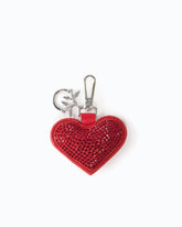 Charm portachiavi con cuore e strass - | Pinko