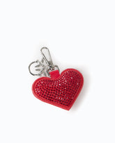 Charm portachiavi con cuore e strass - | Pinko