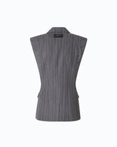 Nadelstreifenweste aus Wollmix - | Pinko