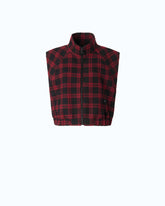 Gilet in tweed a quadri - | Pinko