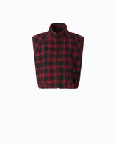 Gilet in tweed a quadri - | Pinko