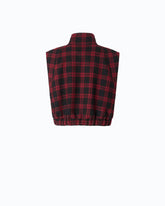 Gilet in tweed a quadri - | Pinko