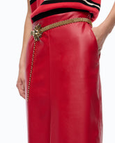 Gonna pencil effetto nappa - | Pinko