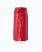 Gonna pencil effetto nappa - | Pinko
