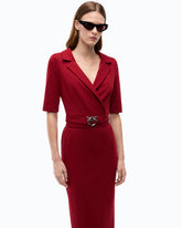 Robe ajustée avec ceinture Love Birds - | Pinko