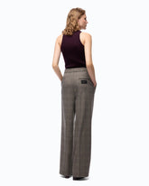 Pantaloni ampi a quadri - | Pinko