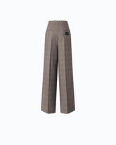 Pantaloni ampi a quadri - | Pinko