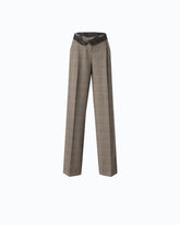 Pantaloni ampi a quadri - | Pinko