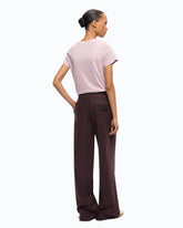 Wide-leg check trousers - | Pinko