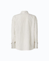 Chemise à rayures avec cravate - | Pinko
