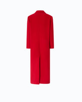 Cappotto lungo doppiopetto in misto lana - | Pinko