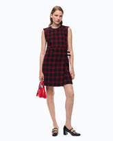 Vestito corto a quadri - | Pinko