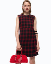 Vestito corto a quadri - | Pinko