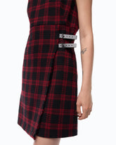Vestito corto a quadri - | Pinko