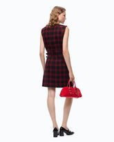 Vestito corto a quadri - | Pinko
