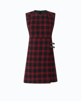 Vestito corto a quadri - | Pinko