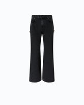 Jeans wide leg con spacchi laterali - | Pinko